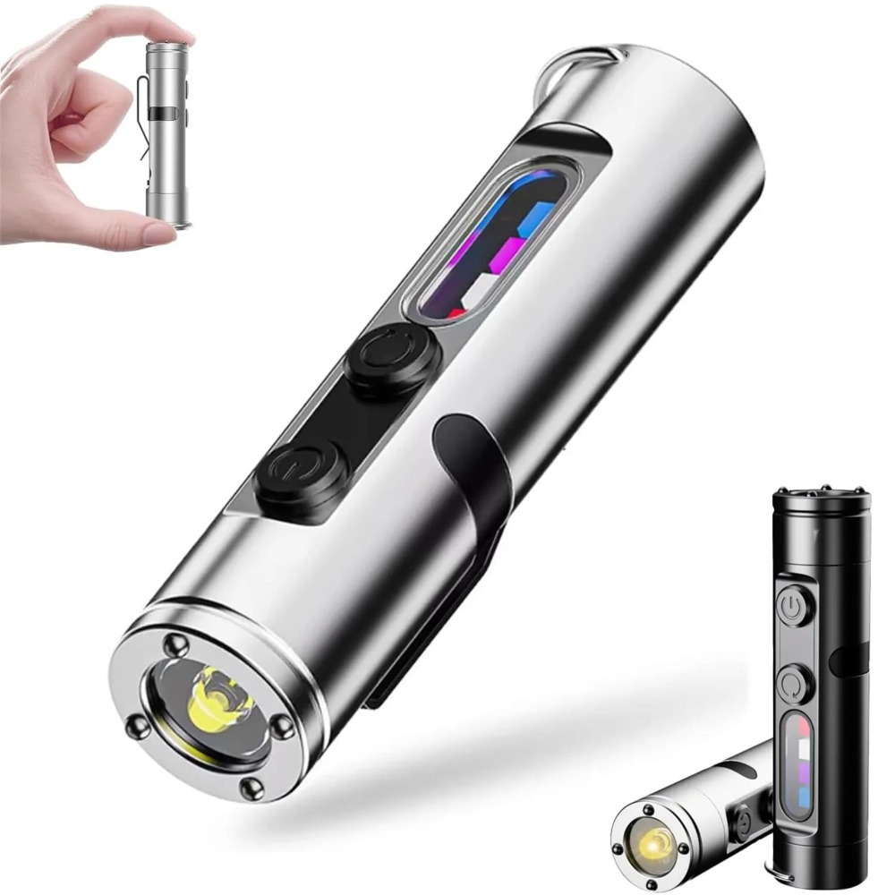 Outdoor Adventure Trips - ไฟฉาย LED แบบพกพาขนาดเล็ก EDC ชนิด Type-C